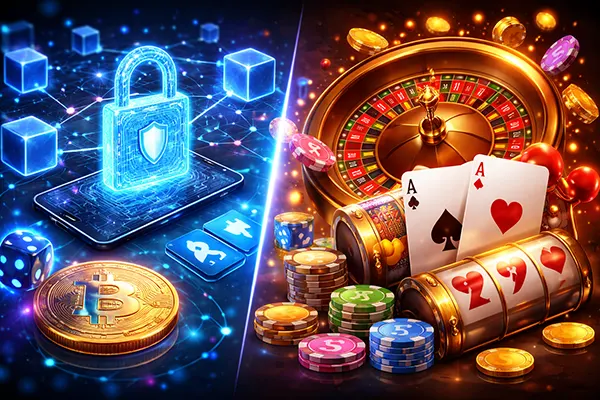 concepto casino blockchain